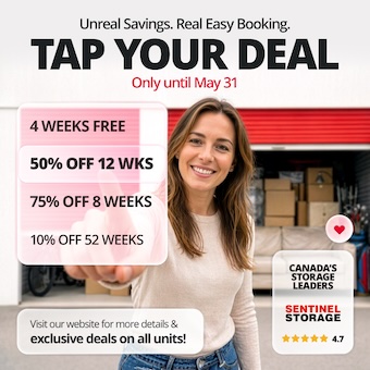 Sentinel Storage - Vernon Promotion